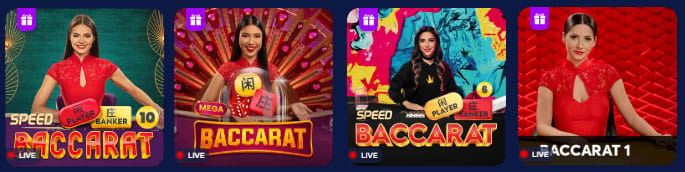 Jogar bacará ao vivo. 