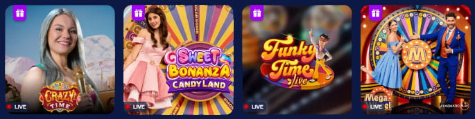 Jogar jogos de casino ao vivo. 